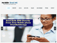 Tablet Screenshot of mobiletextng.com